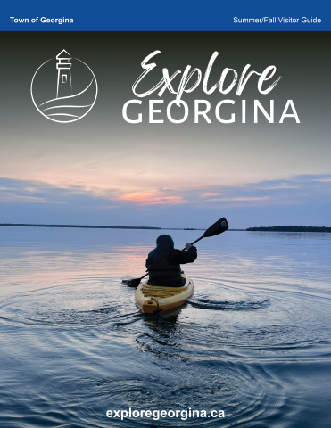paddling on Lake Simcoe at sunset in Georgina
