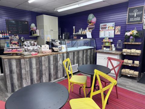 ice cream at Ms. Js in Keswick