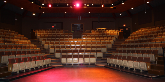 empty auditorium from the stage 