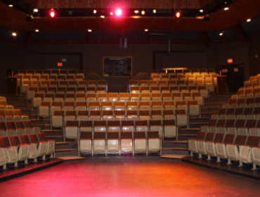 empty auditorium from the stage 